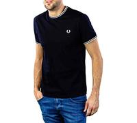 Fred Perry Mens Twin Tipped T-Shirt - Colour: Core 795 Navy - Size: Small