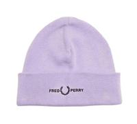 Fred Perry Unisex Adult Graphic Logo Beanie - Lilac - Lilac - One Size