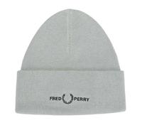 Fred Perry Unisex Adult Graphic Logo Beanie - Silver - Silver - One Size