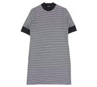 Fred Perry Womens Navy Blue Stripped Snow White Dress Cotton - Size Small