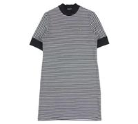 Fred Perry Womens Striped T-Shirt Dress - White/Navy - XS - White/Navy - 98% Cotton/2% Elastane