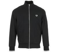 Fred Perry Zip Through Sweatshirt, Black (UK, Alpha, M, Regular, Regular, Black)