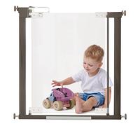 Fred Safety Pressure Fit Acrylic Clear-View Baby Safety Gate | Extendable Stair Gate Fits Wide Openings 76cm to 96cm | Award-Winning Modern Babyproofing Solution