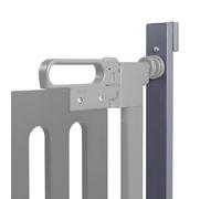 Fred Safety Universal Wall and Skirting Kit, Dark Grey, Fit Any Stair Gate Over A Skirting Boards Or Against Sloping Walls