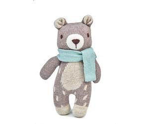 FRED THE BEAR - DELIGHTFUL KNITTED TOY - SUITABLE FROM BIRTH - GREAT GIFT