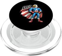 Fred USA Eagle Patriotic Superhero for Boys Name Fred PopSockets PopGrip for MagSafe