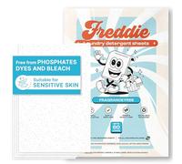 Freddie Laundry Detergent Sheets - Fragrance Free Unscented - 60 Loads (30 Sheets) - Concentrated Eco Friendly Liquid-less Strips