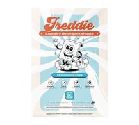 Freddie Laundry Detergent Sheets - Fragrance Free Unscented - 60 Loads (30 Sheets) - Concentrated Eco Friendly Liquid-less Strips