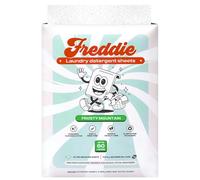 Freddie Laundry Detergent Sheets - Frosty Mountain Scent - 60 Loads (30 Sheets) - Concentrated Eco Friendly Liquid-less Strips