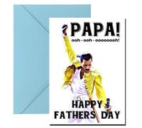 Freddie Mercury Fan: Tribute to Dad's Musical Icon Card (A5 Size)
