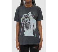 Freddie Mercury Glow Stance Dip Dye Mineral Wash T-Shirt in Black | Size: Large Freddie Mercury Black L