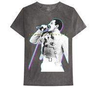 Freddie Mercury Men's Glow T-Shirt in Black | Size: XL Freddie Mercury Black XL