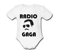 FREDDIE RADIO GAGA GA GA MERCURY - Pick Your Colour - CUTE FUNNY BABYGROW BABY VEST (0-3 Months, Red)