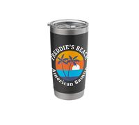 Freddie’S Beach American Samoa Summer Vacation Souvenir Stainless Steel Insulated Tumbler