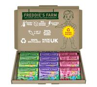 Freddie’s Farm Kids Snacks | Fruit Snacks Multipack - Raspberry, Blueberry, Apple Fruit Shapes | Lunchbox Snacks For Kids | 100% Fruit & Veg | Plastic Free, Recyclable & Made in the UK | 12 x 20g
