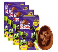 Freddo Faces Chocolate Egg 90g - Pack of 4 Milk Chocolate Easter Eggs with Freddo Faces Inside, Easter Chocolate Gift, Kids Easter Treats