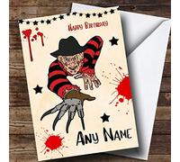 Freddy Krueger Scary Personalised Birthday Card | Birthday Card | Horror, Scary & Horrid Card