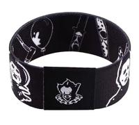 Freddy Nightmare Elm Street Jason Friday 13th Chucky Halloween Michael Myers It Pennywise Friends Horror Movie Film 7.1" Reversible Stretch Wristband Wrist Band Bracelet Elastic Strap