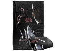 Freddy Vs Jason Face Off Silky Touch Super Soft Throw Blanket 91 x 147 Cm