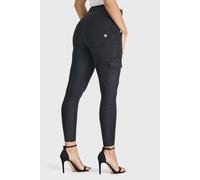 Freddy Women's WR.UP Cargo Denim High Waisted 7/8 Length Jeans in Black | Size: Small Freddy Black S