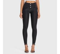 Freddy Women's WR.UP Denim - 3 Button High Waisted - Full Length Jeans in Black | Size: XL Freddy Black XL