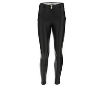 Freddy WRUP Faux Leather - Mid Rise - 7/8 Length - Black