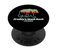 Freddy's Stack Rock Idaho Fishing Summer Bear PopSockets Adhesive PopGrip
