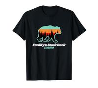 Freddy's Stack Rock Idaho Fishing Summer Bear T-Shirt