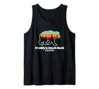 Freddy's Stack Rock Idaho Fishing Summer Bear Tank Top