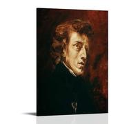 Frederic Chopin By Eugene Delacroix Wall Art Canvas Living Room Bedroom Decor Artworks 16x24inch(40x60cm)