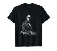 Frédéric Chopin Classical Piano Composer Portrait Value Graphic T-Shirt