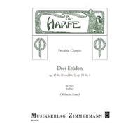 Frédéric Chopin-Drei Etüden op. 10/11 und 5, op. 25/,1-Harp