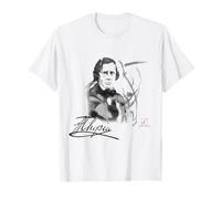 Frederic Chopin Ink Portrait Signature Sheet Music Gift T-Shirt
