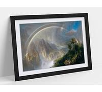 Frederic Church, Rainy Season In Tropics - Framed Wall Art Print Picture - A2 - Black Frame