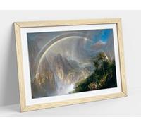Frederic Church, Rainy Season In Tropics - Framed Wall Art Print Picture - A3 - Light Oak Frame