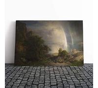 Frederic Edwin Church Aegean Sea Canvas Print | Gallery Wrapped 30mm Frame Wall Art | 20x14 inches | Ready to Hang | Modern Seascape Picture | Living Room Bedroom Lounge Office