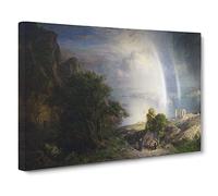 Frederic Edwin Church Aegean Sea Canvas Print | Gallery Wrapped 30mm Frame Wall Art | 24x16 inches | Ready to Hang | Modern Seascape Picture | Living Room Bedroom Lounge Office