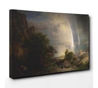 Frederic Edwin Church Aegean Sea Canvas Print | Gallery Wrapped 30mm Frame Wall Art | 30x20 inches | Ready to Hang | Modern Seascape Picture | Living Room Bedroom Lounge Office