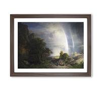 Frederic Edwin Church Aegean Sea Classic Painting Framed Print | A2 Walnut Framed Wall Art | Ready to Hang | Classic Religious Picture | Living Room Bedroom Lounge Office