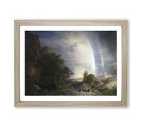 Frederic Edwin Church Aegean Sea Classic Painting Framed Print | A3 Oak Framed Wall Art | Ready to Hang | Classic Religious Picture | Living Room Bedroom Lounge Office