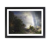 Frederic Edwin Church Aegean Sea Classic Painting Framed Print | A4 Black Framed Wall Art | Ready to Hang | Classic Religious Picture | Living Room Bedroom Lounge Office