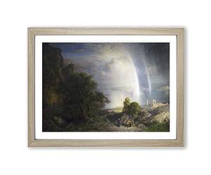 Frederic Edwin Church Aegean Sea Classic Painting Framed Print | A4 Oak Framed Wall Art | Ready to Hang | Classic Religious Picture | Living Room Bedroom Lounge Office