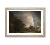 Frederic Edwin Church Aegean Sea Framed Print | A2 Oak Framed Wall Art | Ready to Hang | Modern Religious Picture | Living Room Bedroom Lounge Office