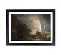 Frederic Edwin Church Aegean Sea Framed Print | A2 Oak Framed Wall Art | Ready to Hang | Modern Religious Picture | Living Room Bedroom Lounge Office