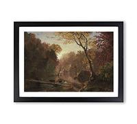 Frederic Edwin Church Autumn in North America Framed Print | A2 Oak Framed Wall Art | Ready to Hang | Modern Religious Picture | Living Room Bedroom Lounge Office