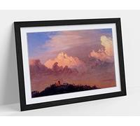 Frederic Edwin Church, Clouds Over Olana - Framed Wall Art Print Picture - A2 - Black Frame