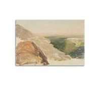 Frederic Edwin Church（Francisco Goya（View of A Plain with Damascus, Syria, from The Mountains ）artistic Creations Poster）artistic Creations Poster Canvas Wall Art Decorative Bedroom Modern Home Print