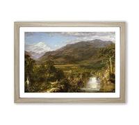 Frederic Edwin Church Heart of The Andes Framed Print | A2 Oak Framed Wall Art | Ready to Hang | Modern Religious Picture | Living Room Bedroom Lounge Office