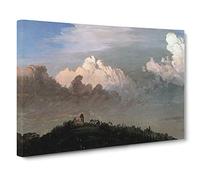 Frederic Edwin Church Landscape No.1 Canvas Print | Gallery Wrapped 30mm Frame Wall Art | 24x16 inches | Ready to Hang | Classic Landscape Picture | Living Room Bedroom Lounge Office
