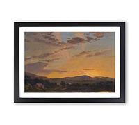 Frederic Edwin Church Maine Sunset Framed Print | A2 Oak Framed Wall Art | Ready to Hang | Modern Religious Picture | Living Room Bedroom Lounge Office